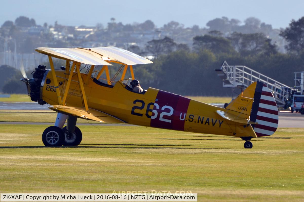 ZK-XAF, Boeing PT-13D Kaydet (E75) C/N 75-5907, At Tauranga