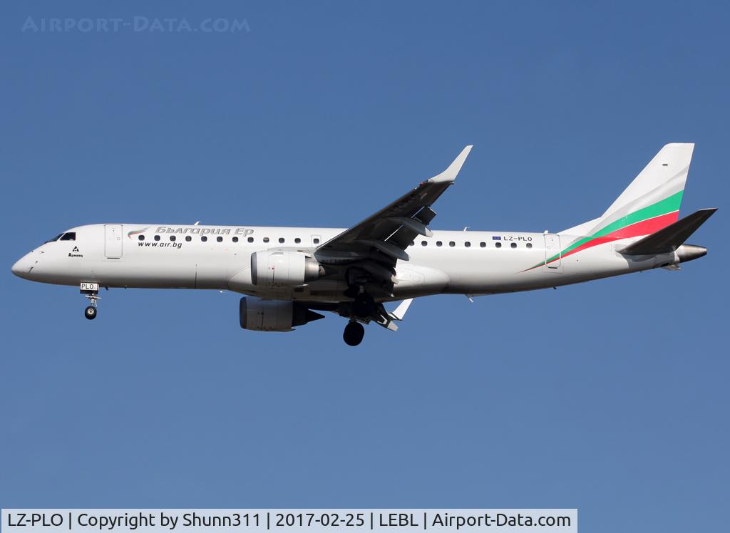LZ-PLO, 2012 Embraer 190AR (ERJ-190-100IGW) C/N 19000584, Landing rwy 25R