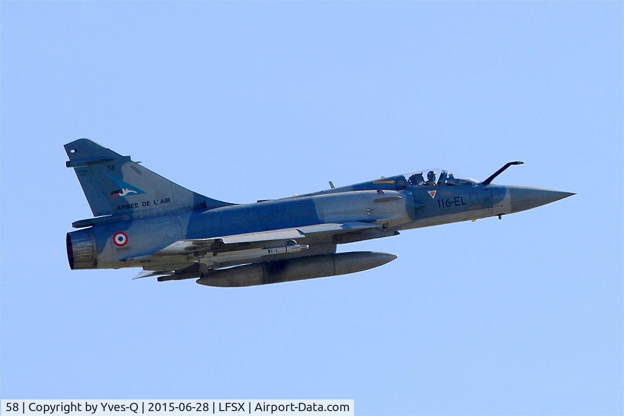 58, Dassault Mirage 2000-5F C/N 260, Dassault Mirage 2000-5F (116-EL), On display, Luxeuil-St Sauveur Air Base 116(LFSX) Open day 2015