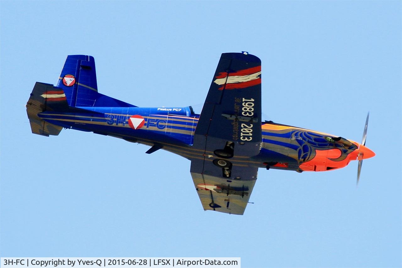 3H-FC, Pilatus PC-7 Turbo Trainer C/N 414, Pilatus PC-7 Turbo Trainer, On display, Luxeuil-St Sauveur Air Base 116 (LFSX) Air show 2015