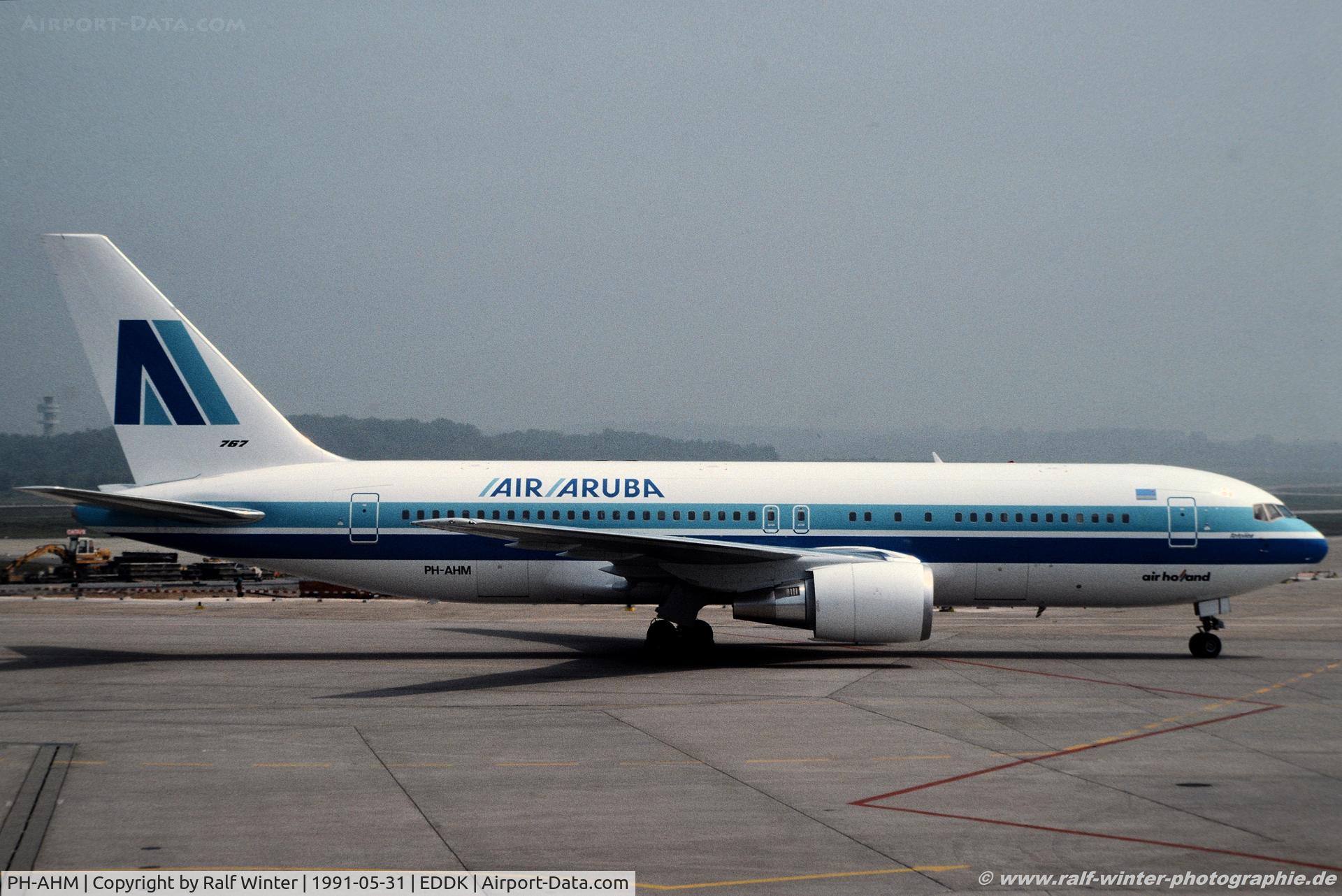 PH-AHM, 1991 Boeing 767-204 C/N 25058, Boeing 767-204 - Air Aruba - PH-AHM - 31.05.1991 - CGN