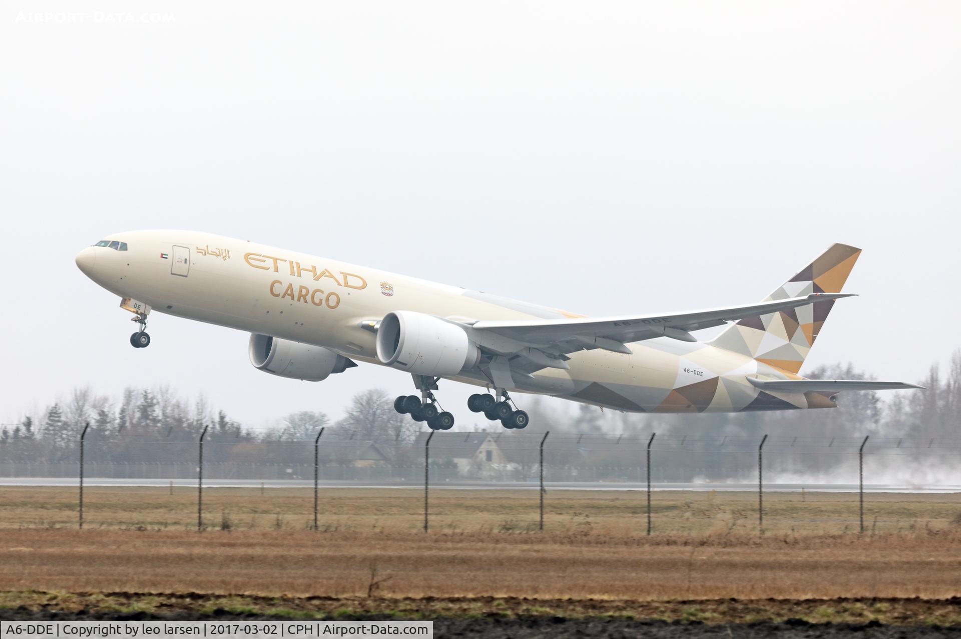A6-DDE, 2016 Boeing 777-FFX C/N 62745, Copenhagen 2.3.2017