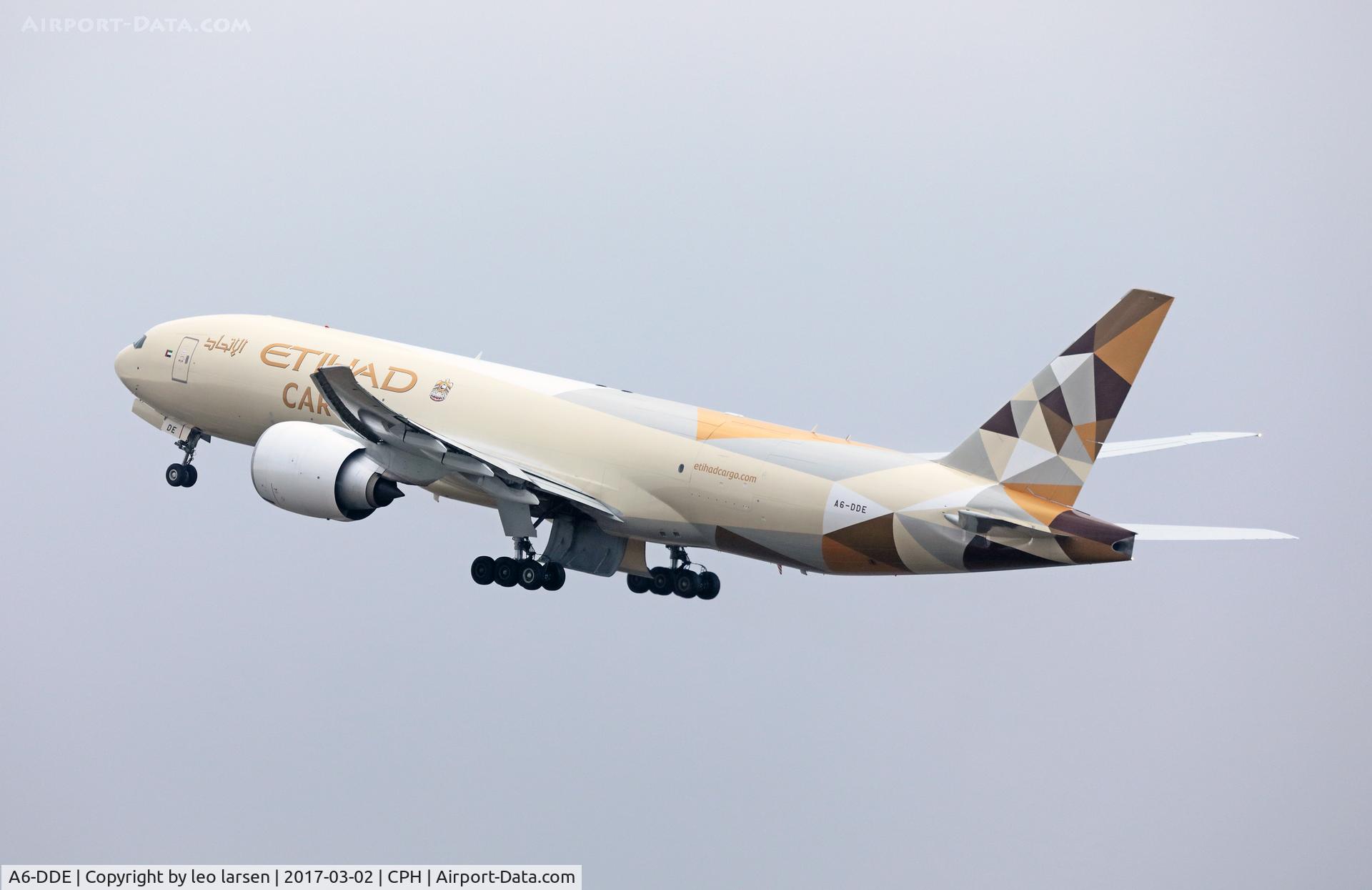 A6-DDE, 2016 Boeing 777-FFX C/N 62745, Copenhagen 2.3.2017