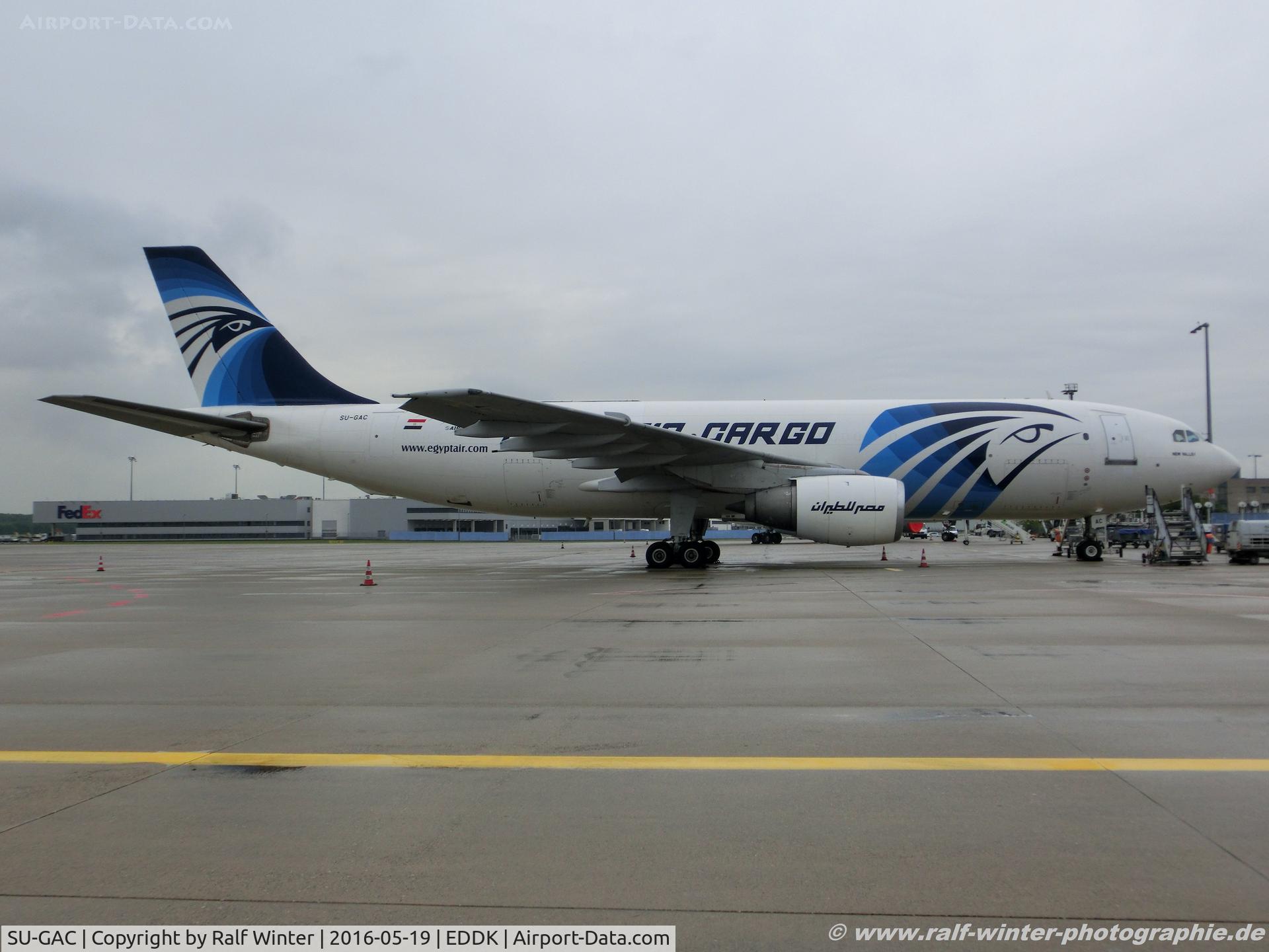 SU-GAC, 1983 Airbus A300B4-203(F) C/N 255, Airbus A300B4-203F - MSX Egyptair Cargo 'New Valley' - 255 - SU-GAC - 19.05.2016 - CGN