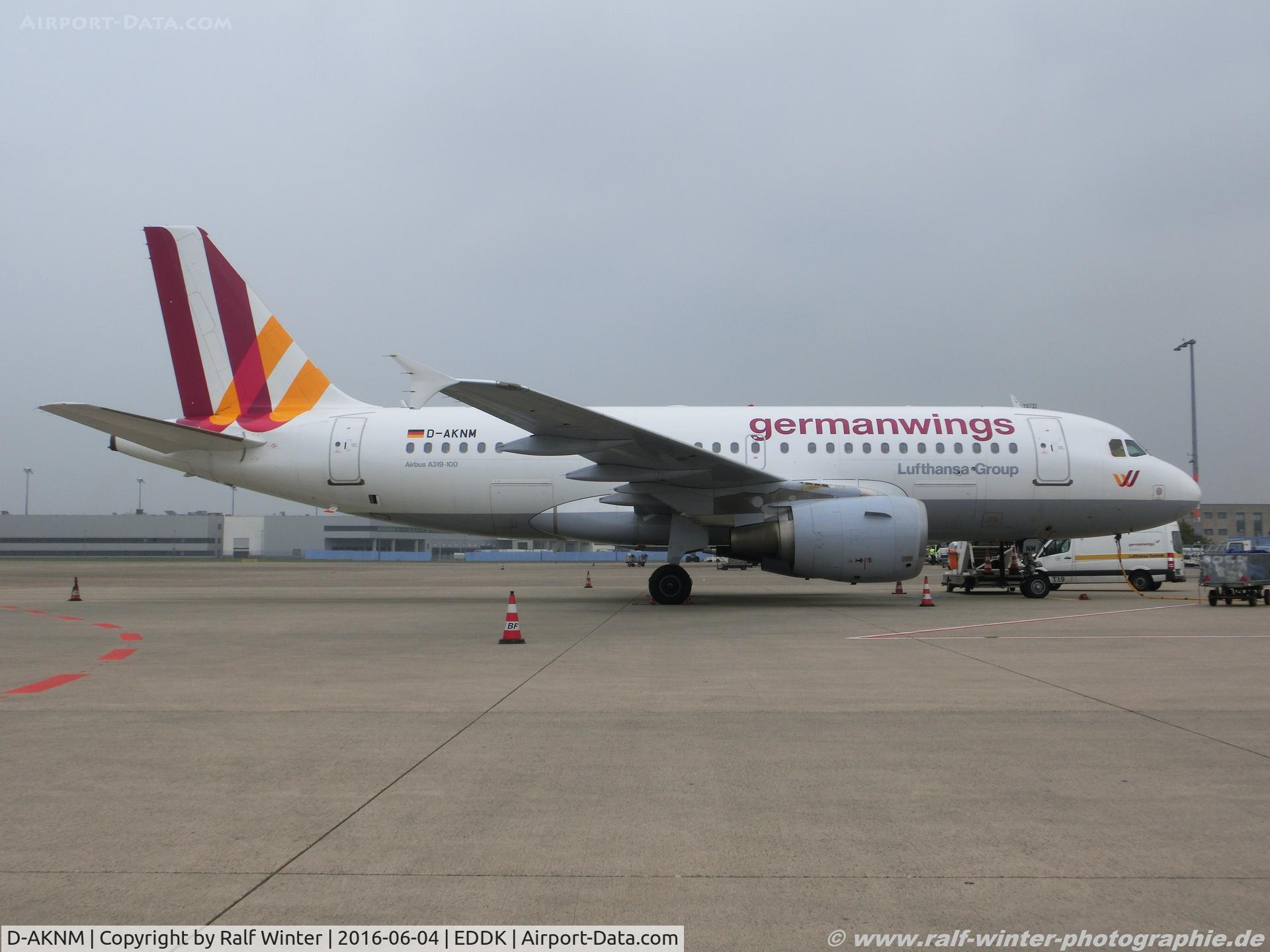 D-AKNM, 1999 Airbus A319-112 C/N 1089, Airbus A319-112 - 4U GWI Germanwings 'Baden-Württemberg' - 1089 - D-AKNM - 04.06.2016 - CGN
