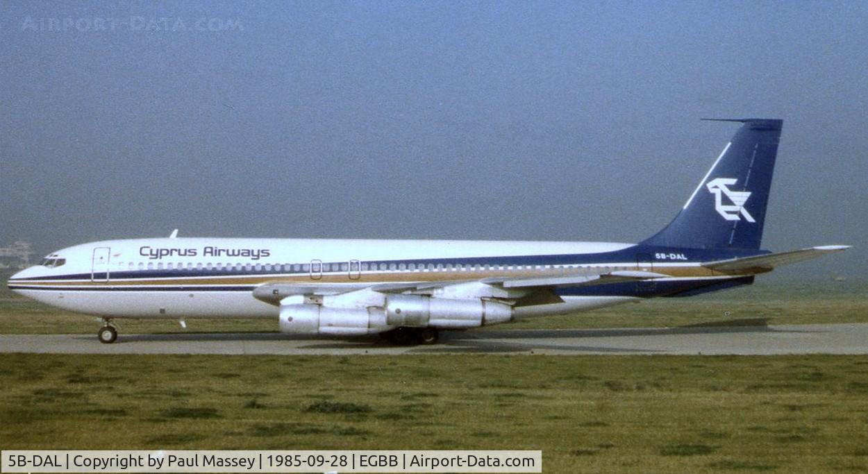 5B-DAL, 1958 Boeing 707-123B C/N 17631, Scan of photograph.