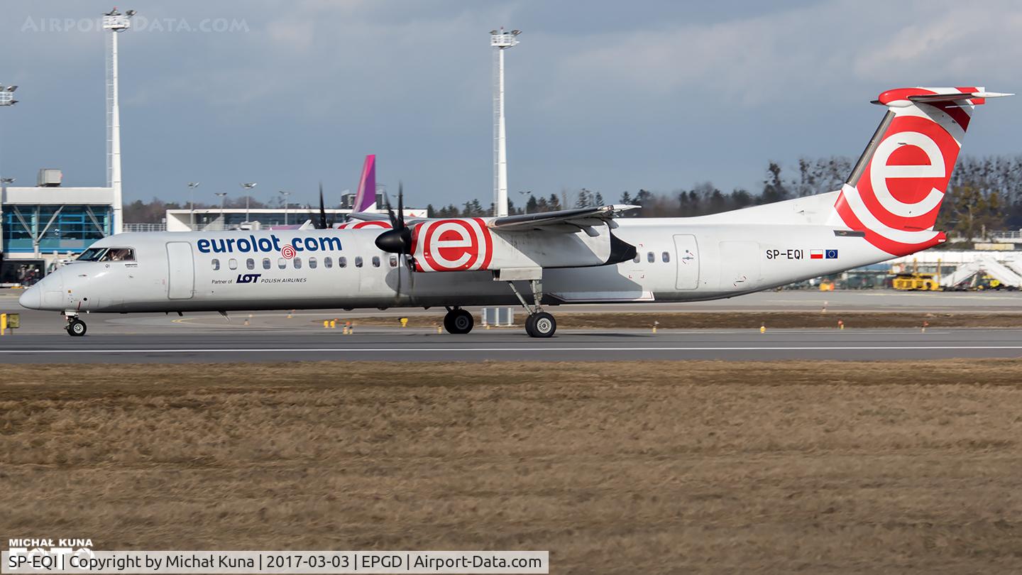 SP-EQI, 2013 Bombardier DHC-8-402Q Dash 8 C/N 4442, Lech Walesa Airport
