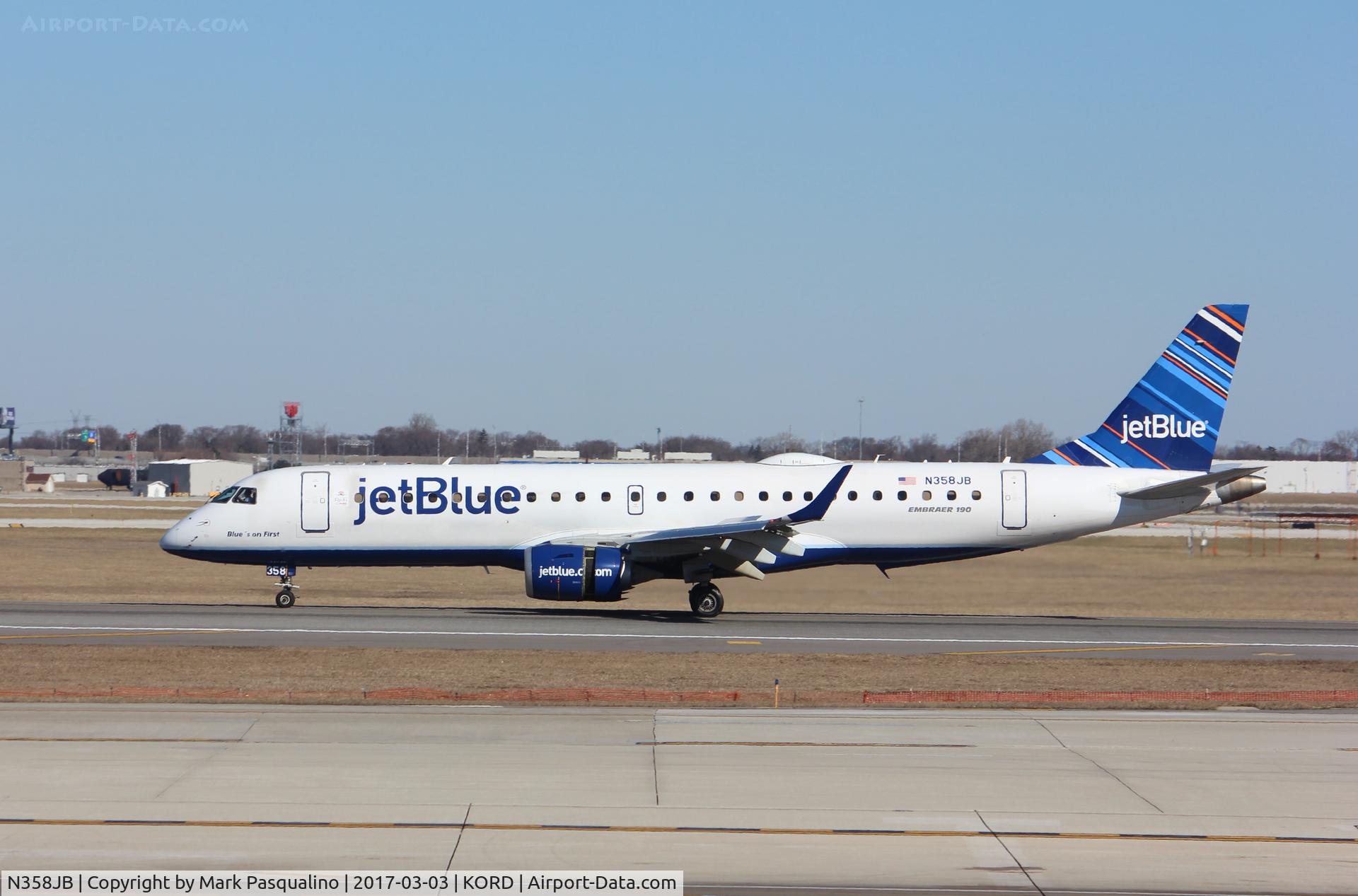 N358JB, 2013 Embraer 190AR (ERJ-190-100IGW) C/N 19000618, ERJ 190-100
