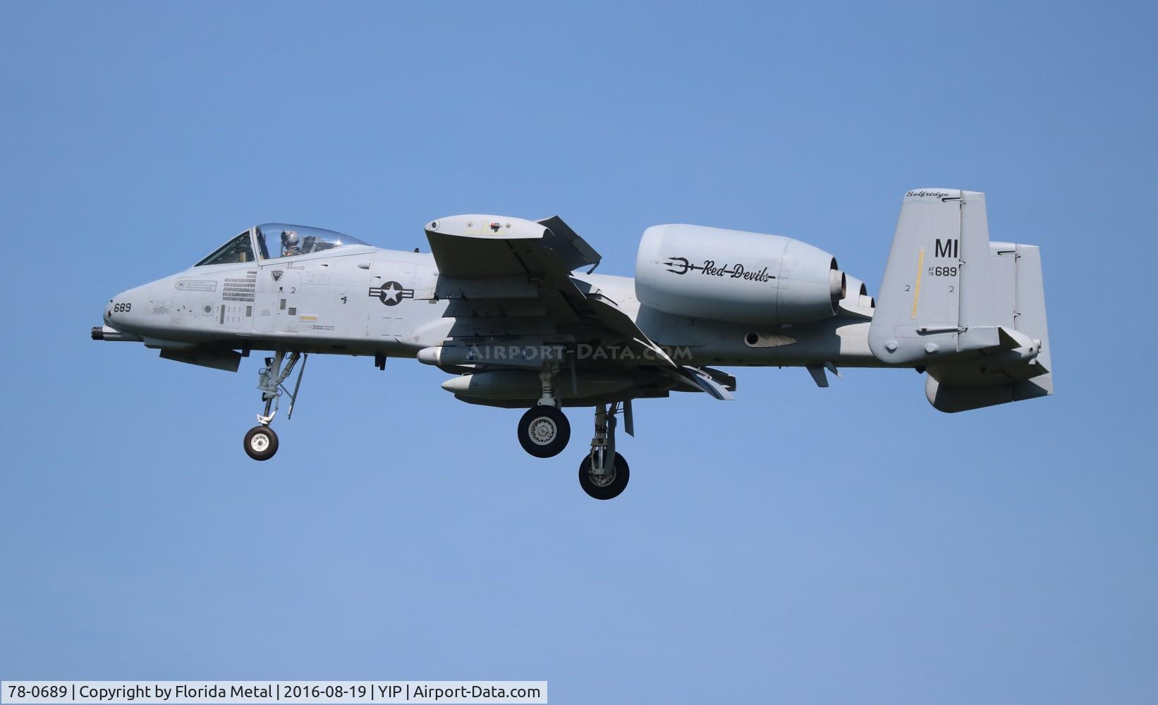 78-0689, 1979 Fairchild Republic A-10C Thunderbolt II C/N A10-0309, A-10A