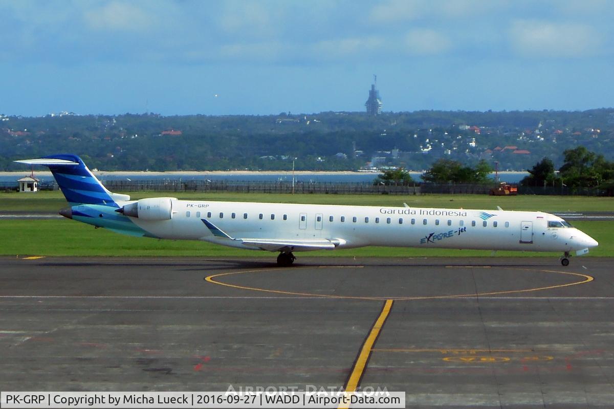 PK-GRP, 2014 Bombardier CRJ-1000 (CL-600-2E25) C/N 19039, At Denpasar