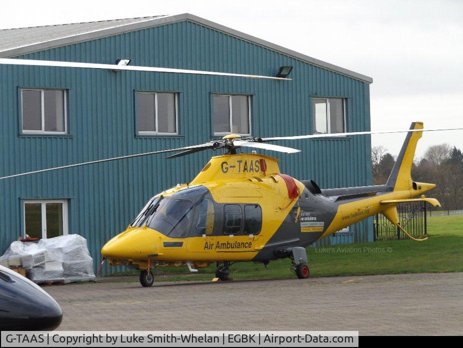G-TAAS, 2013 AgustaWestland AW-109SP GrandNew C/N 22305, At Sloanes which is at Sywell Aerodrome.