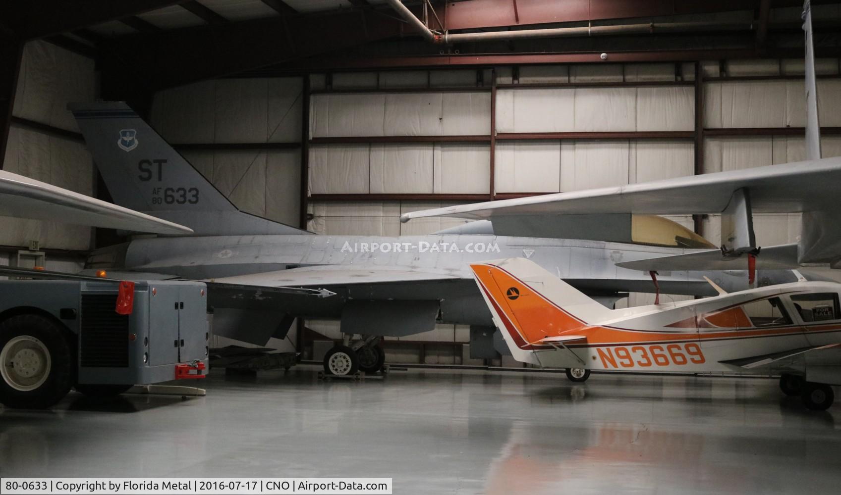 80-0633, 1980 General Dynamics F-16B Fighting Falcon C/N 62-75, F-16B