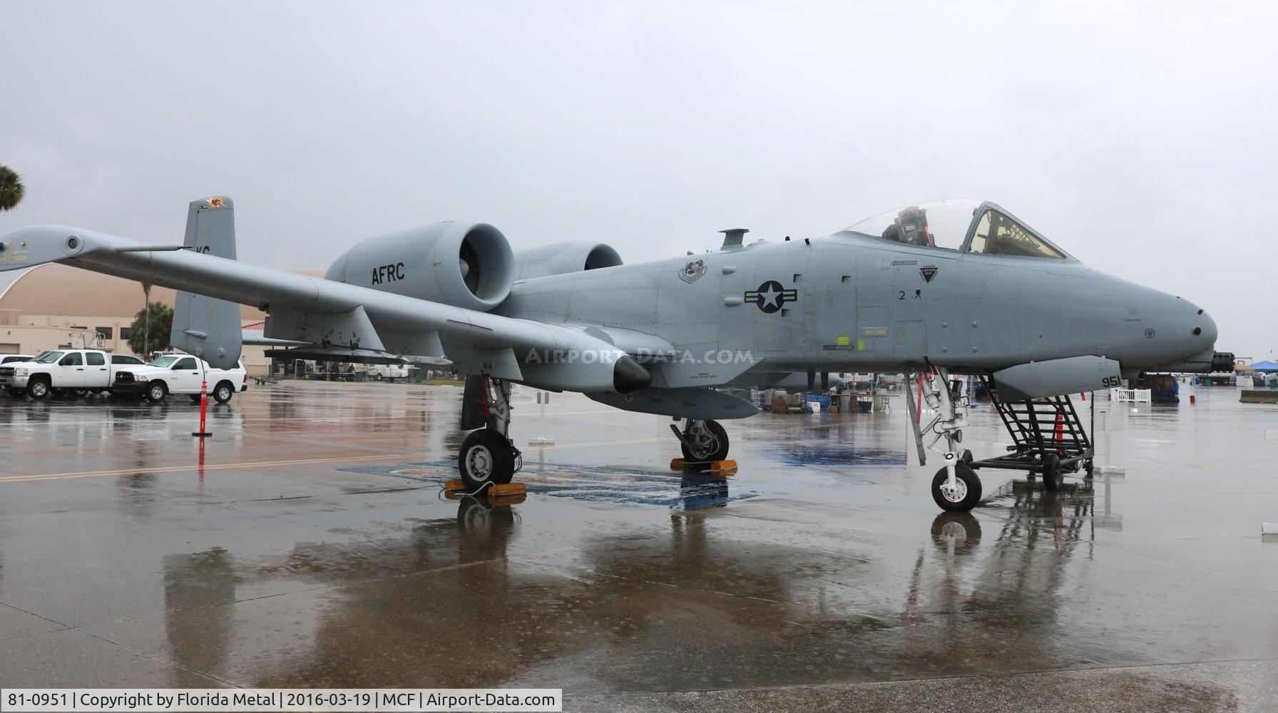81-0951, 1981 Fairchild Republic A-10A Thunderbolt II C/N A10-0646, A-10A