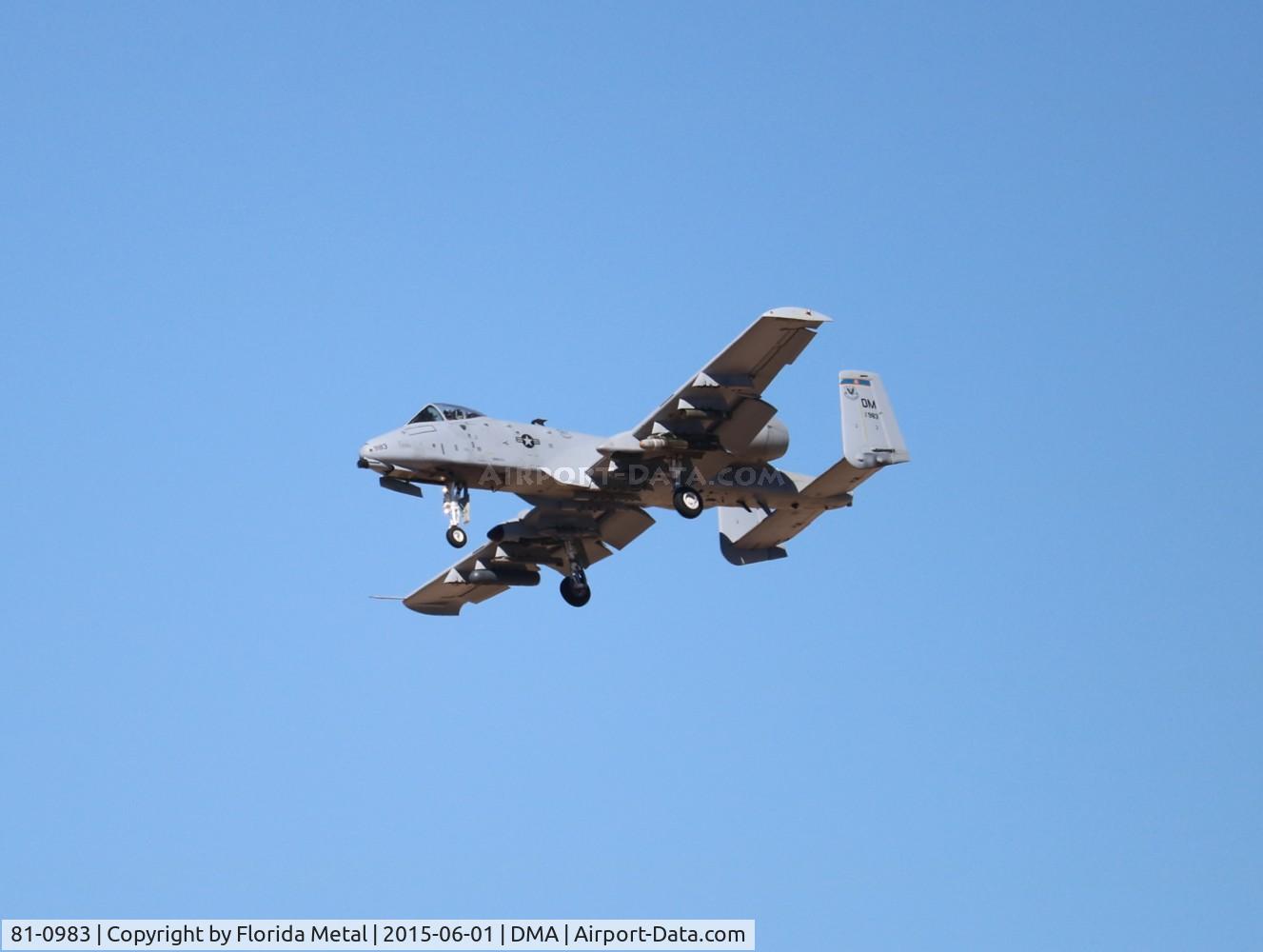 81-0983, 1981 Fairchild Republic A-10C Thunderbolt II C/N A10-0678, A-10A