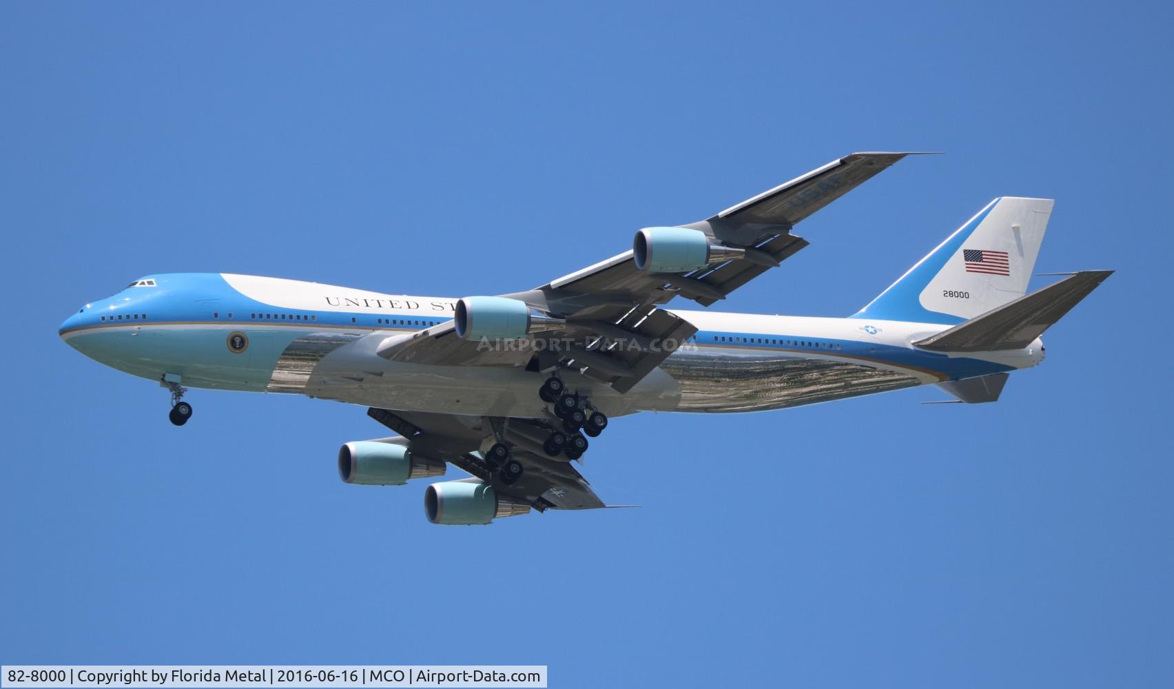82-8000, 1987 Boeing VC-25A (747-2G4B) C/N 23824, Air Force One