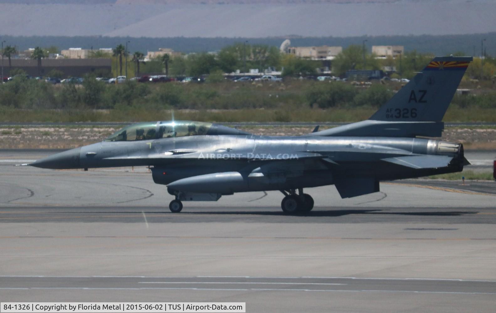 84-1326, 1984 General Dynamics F-16D Fighting Falcon C/N 5D-20, F-16D