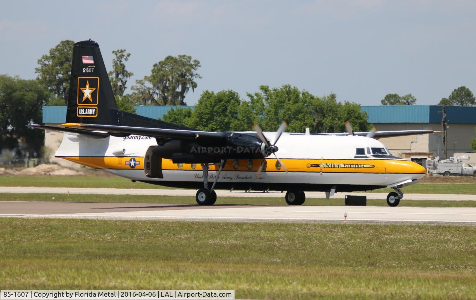 85-1607, 1983 Fokker C-31A (F27-400M) Troopship C/N 10653, C-31A