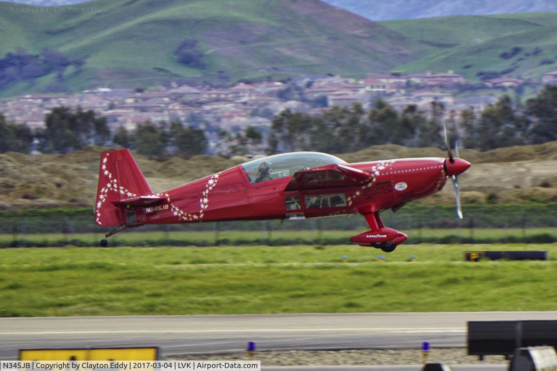 N345JB, 1990 Extra EA-300 C/N 013, Livermore Airport 2017.