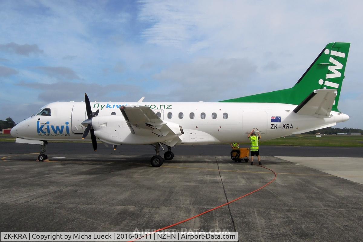 ZK-KRA, 1986 Saab SF340A C/N 340A-065, At Hamilton