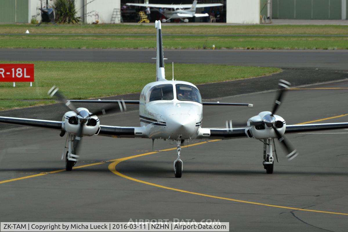 ZK-TAM, Cessna 421C Golden Eagle C/N 421C-0886, At Hamilton