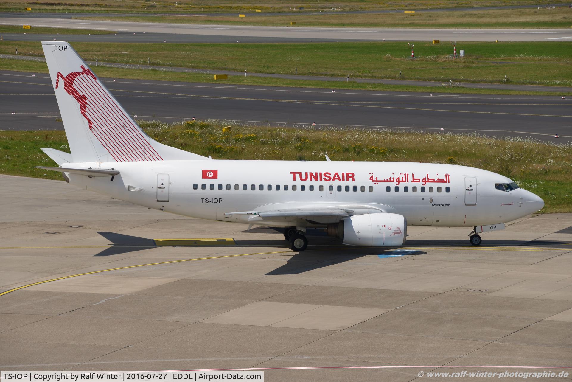 TS-IOP, 2000 Boeing 737-6H3 C/N 29500, Boeing 737-6H3 - TU TAR Tunis Air 'El Jem' - 29500 - TS-IOP - 27.07.2016 - DUS