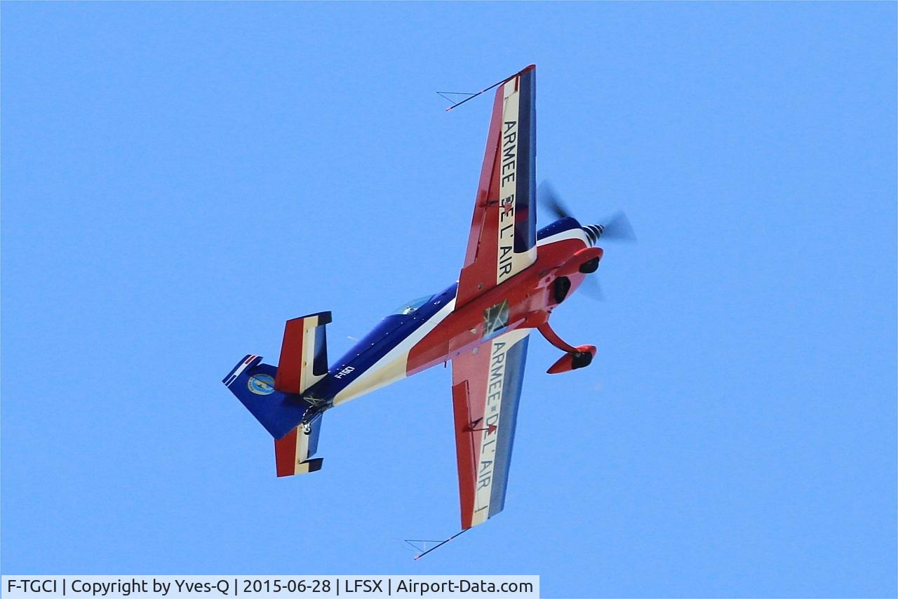 F-TGCI, Extra EA-330SC C/N 04, Extra 330SC, French Air Force aerobatic team, On display, Luxeuil-St Sauveur Air Base 116 (LFSX) Open day 2015