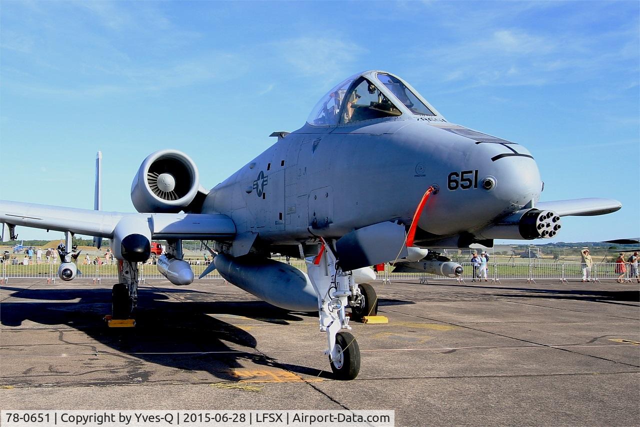 78-0651, 1978 Fairchild Republic A-10C Thunderbolt II C/N A10-0271, US Air Force Fairchild Republic A-10C Thunderbolt II, Static display, Luxeuil-Saint Sauveur Air Base 116 (LFSX) Open day 2015