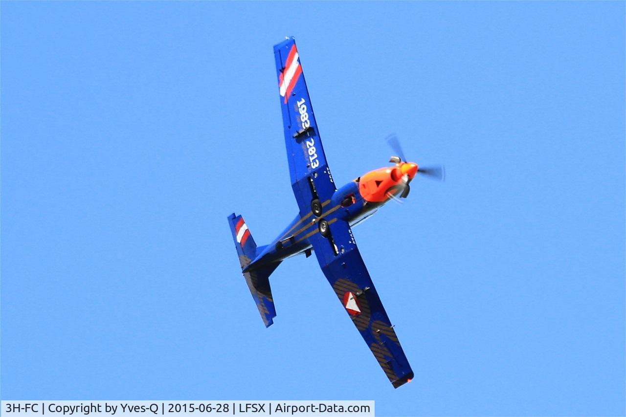 3H-FC, Pilatus PC-7 Turbo Trainer C/N 414, Pilatus PC-7 Turbo Trainer, On display, Luxeuil-St Sauveur Air Base 116 (LFSX) Air show 2015