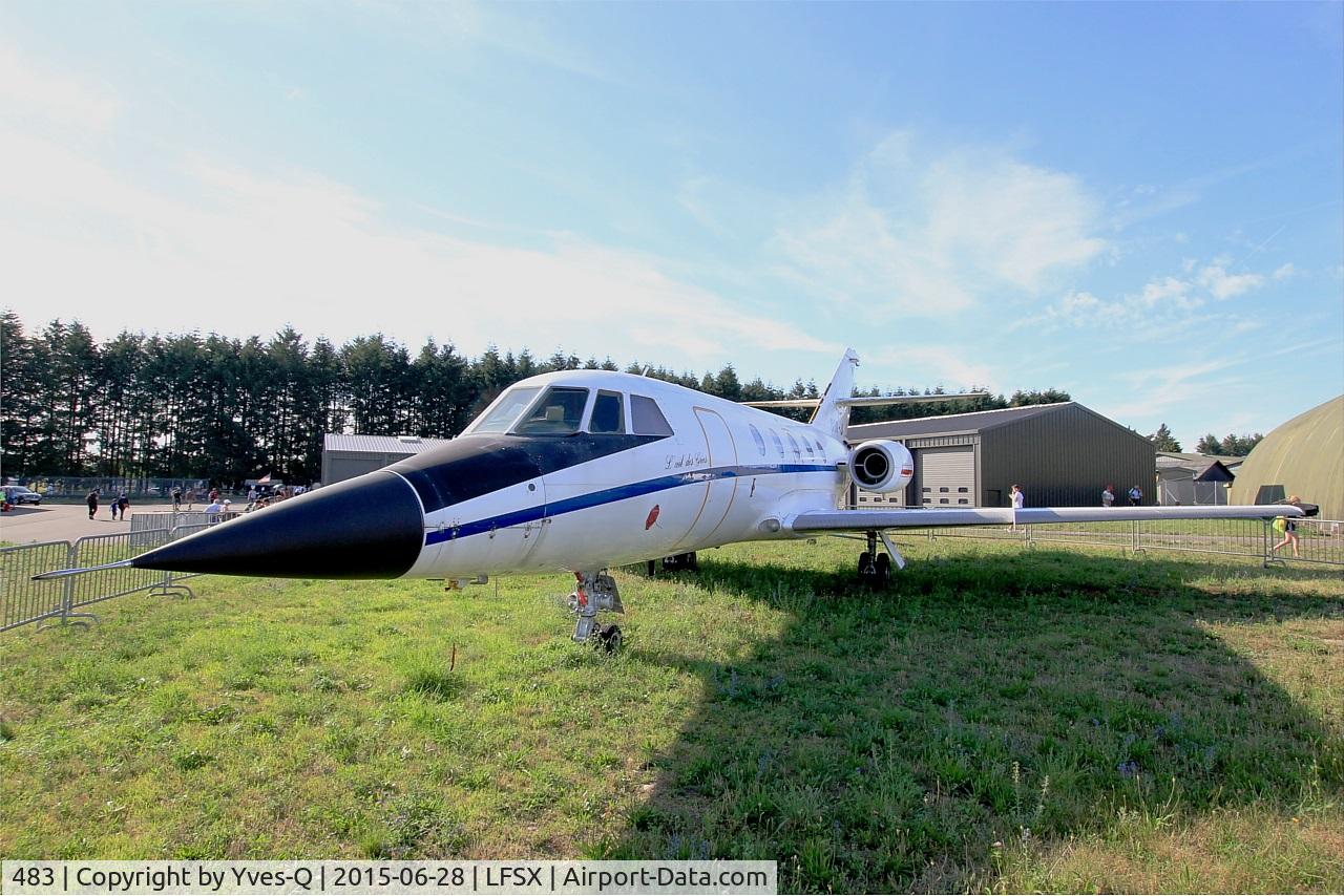 483, 1983 Dassault Mystère/Falcon 20F C/N 483, Dassault Falcon 20SNA, Preserved at Luxeuil-St Sauveur Air Base 116(LFSX). Open day 2015