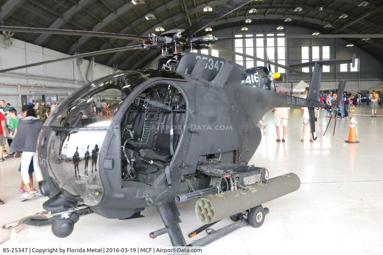 85-25347, 1985 McDonnell Douglas AH-6F C/N 0163E, AH-6F