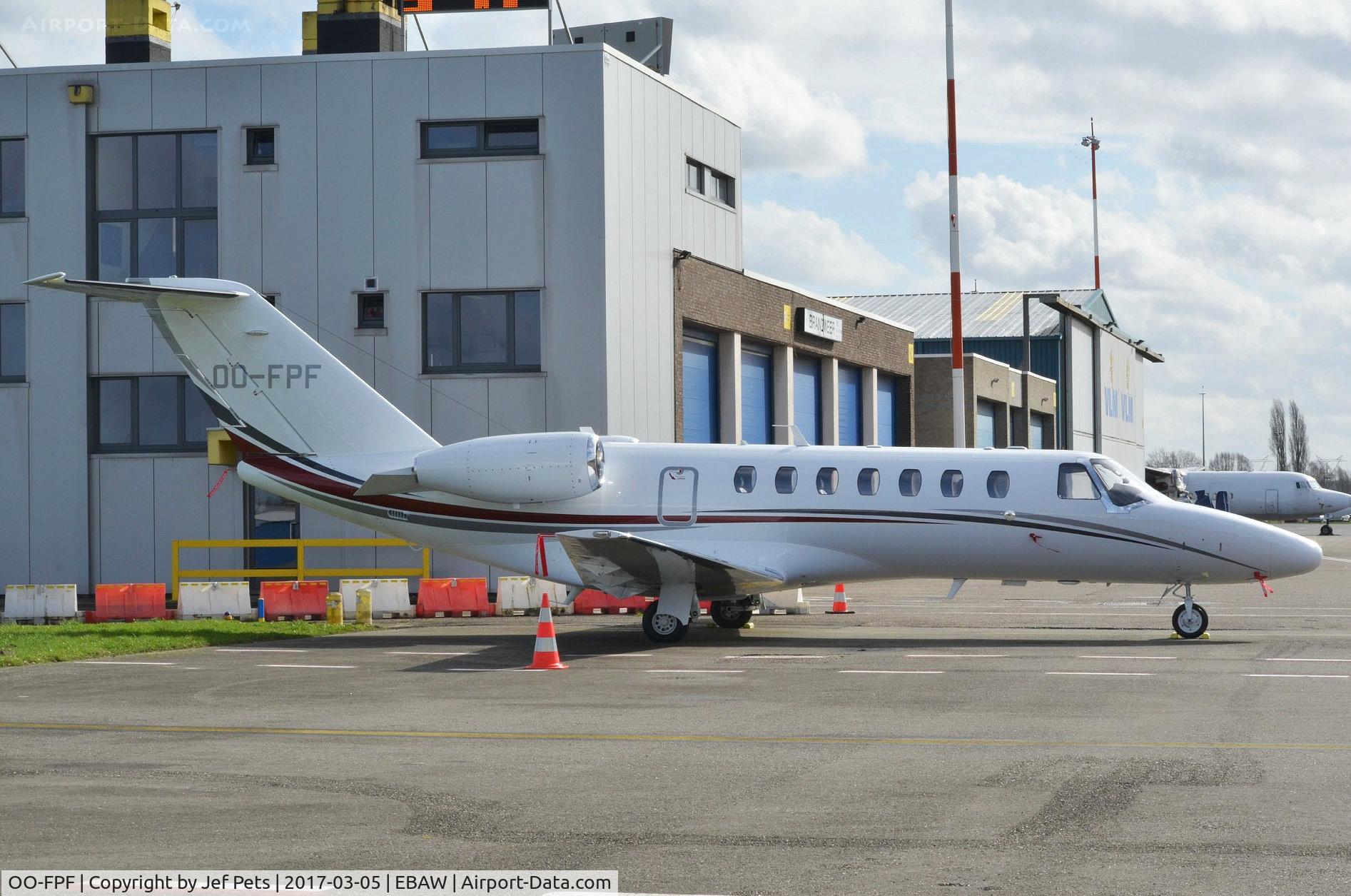 OO-FPF, 2016 Cessna 525B CitationJet CJ3+ C/N 525B-0505, At Antwerp Airport.