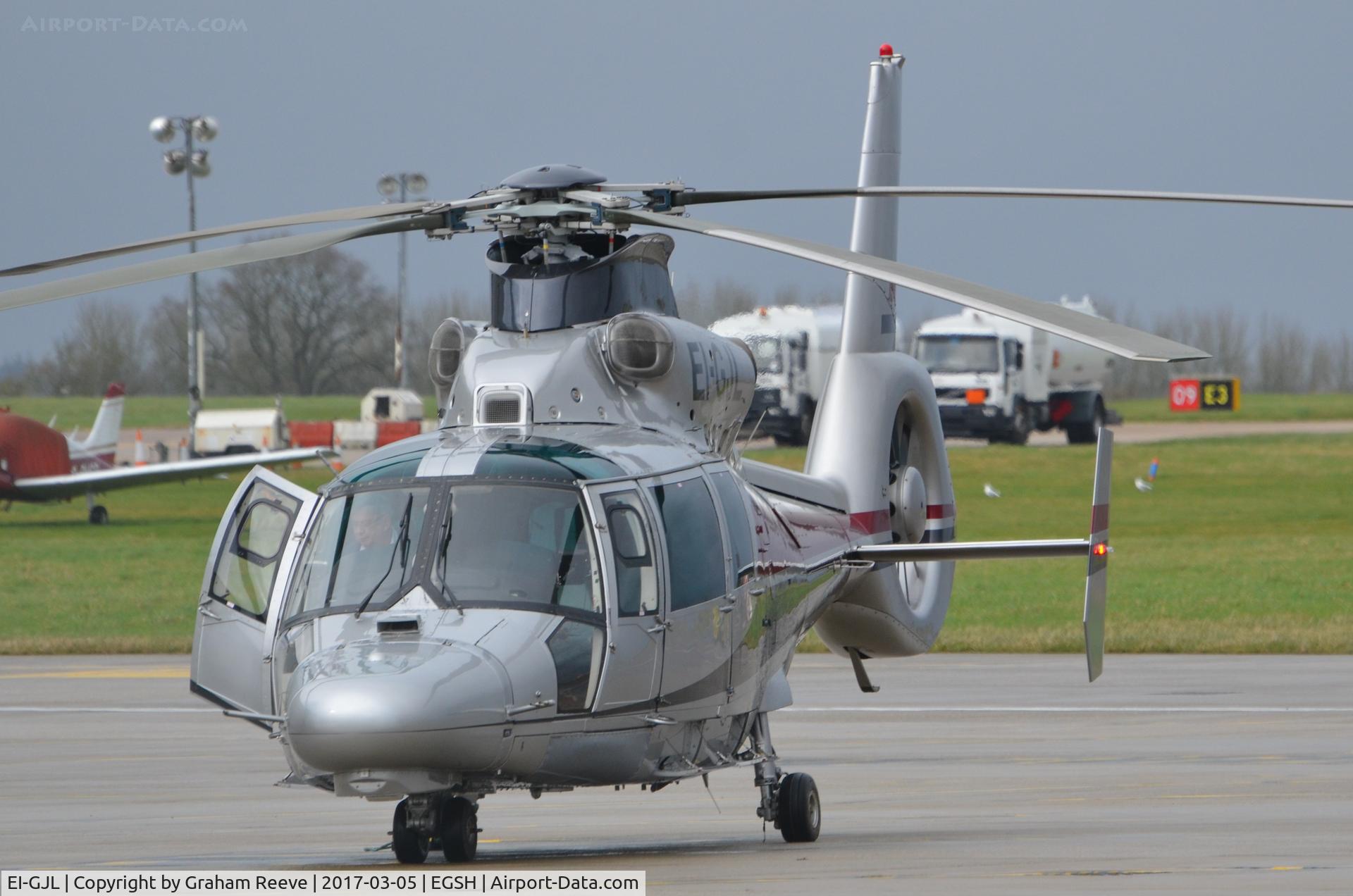 EI-GJL, 2007 Eurocopter AS-365N-3 Dauphin 2 C/N 6785, Parked at Norwich.