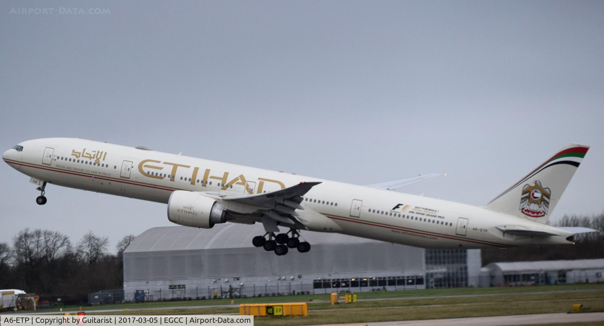 A6-ETP, 2013 Boeing 777-3FX/ER C/N 41699, At Manchester