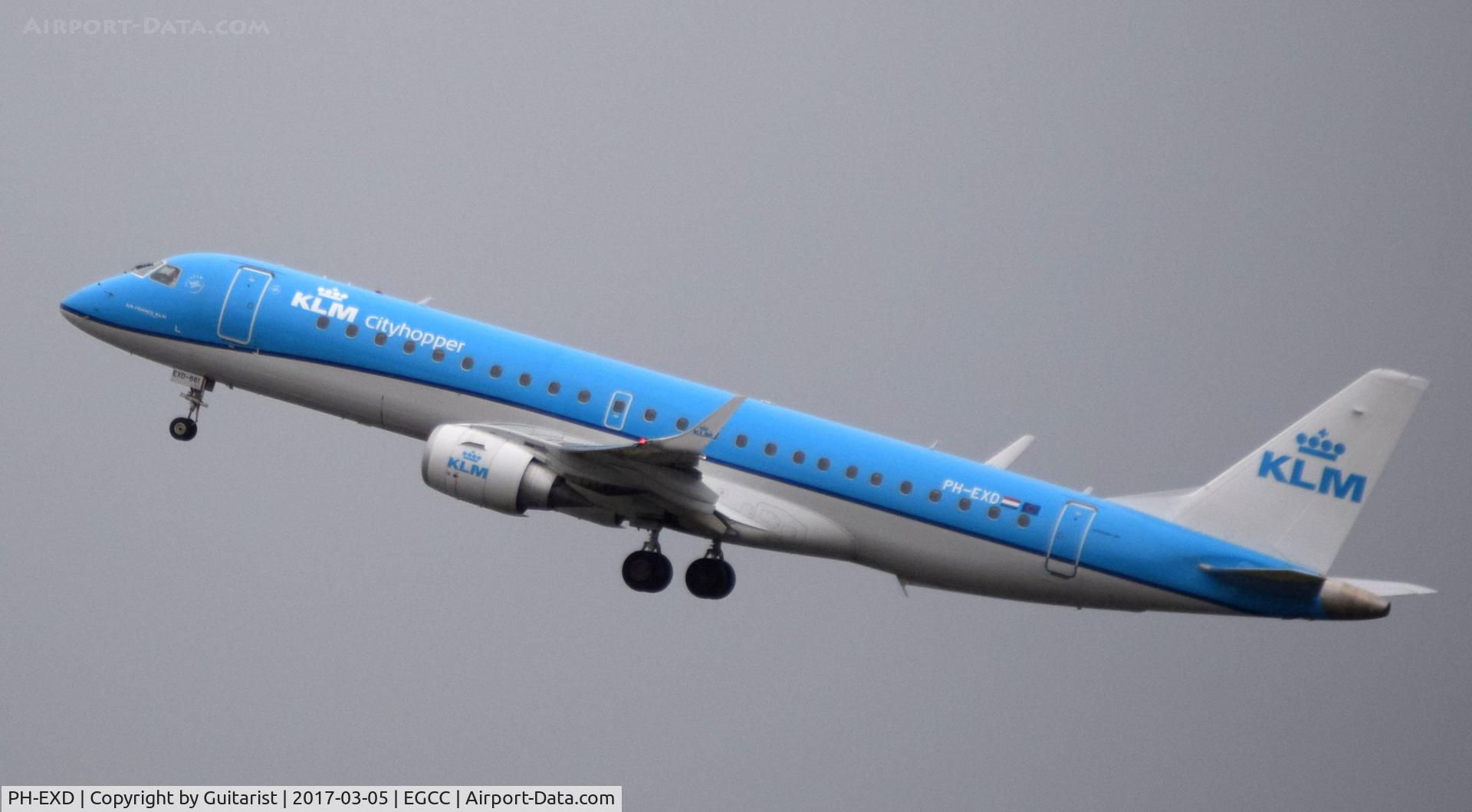 PH-EXD, 2014 Embraer 190LR (ERJ-190-100LR) C/N 19000661, At Manchester