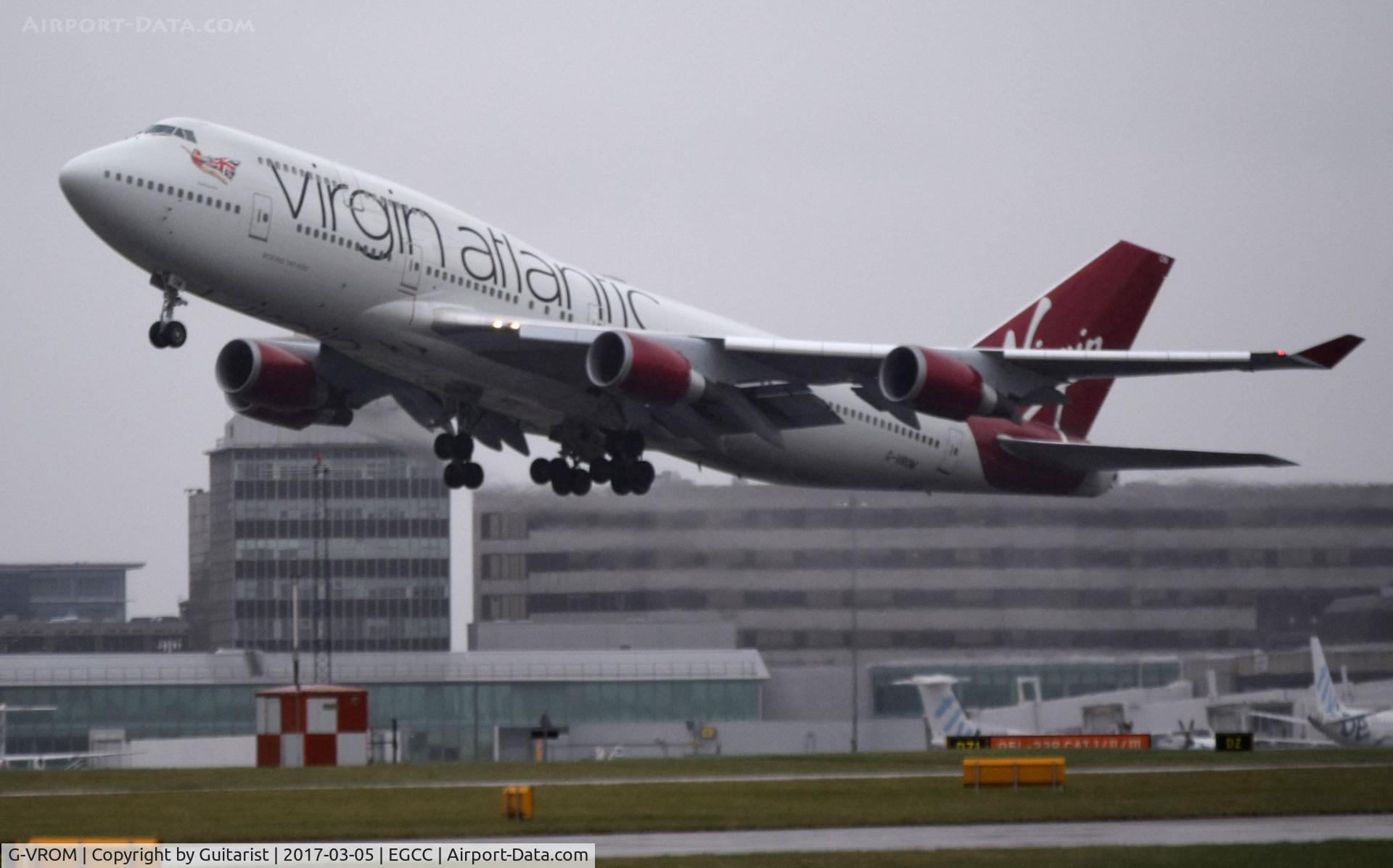 G-VROM, 2001 Boeing 747-443 C/N 32339, At Manchester