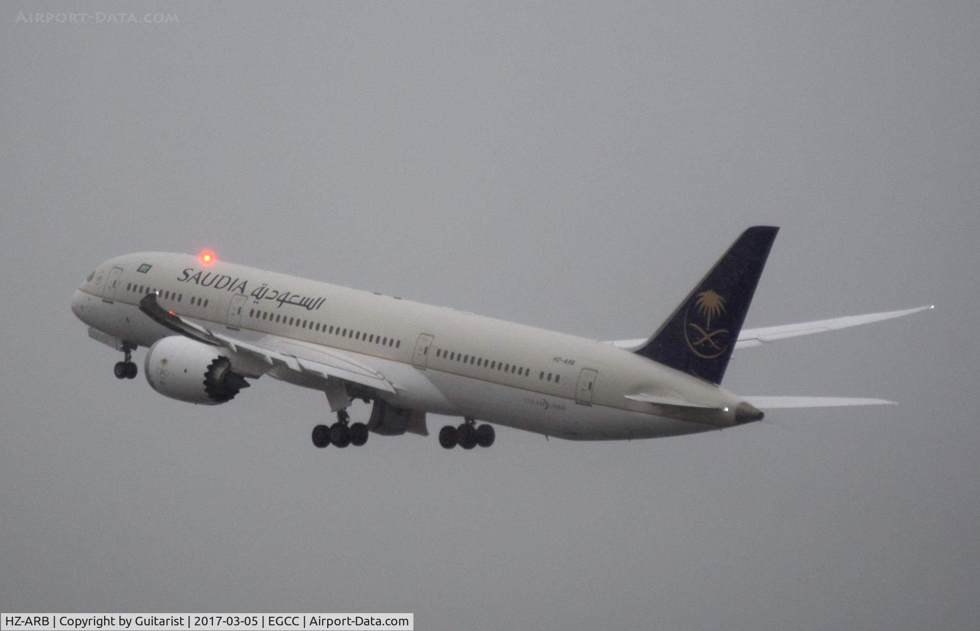 HZ-ARB, 2015 Boeing 787-9 Dreamliner C/N 41545, At Manchester