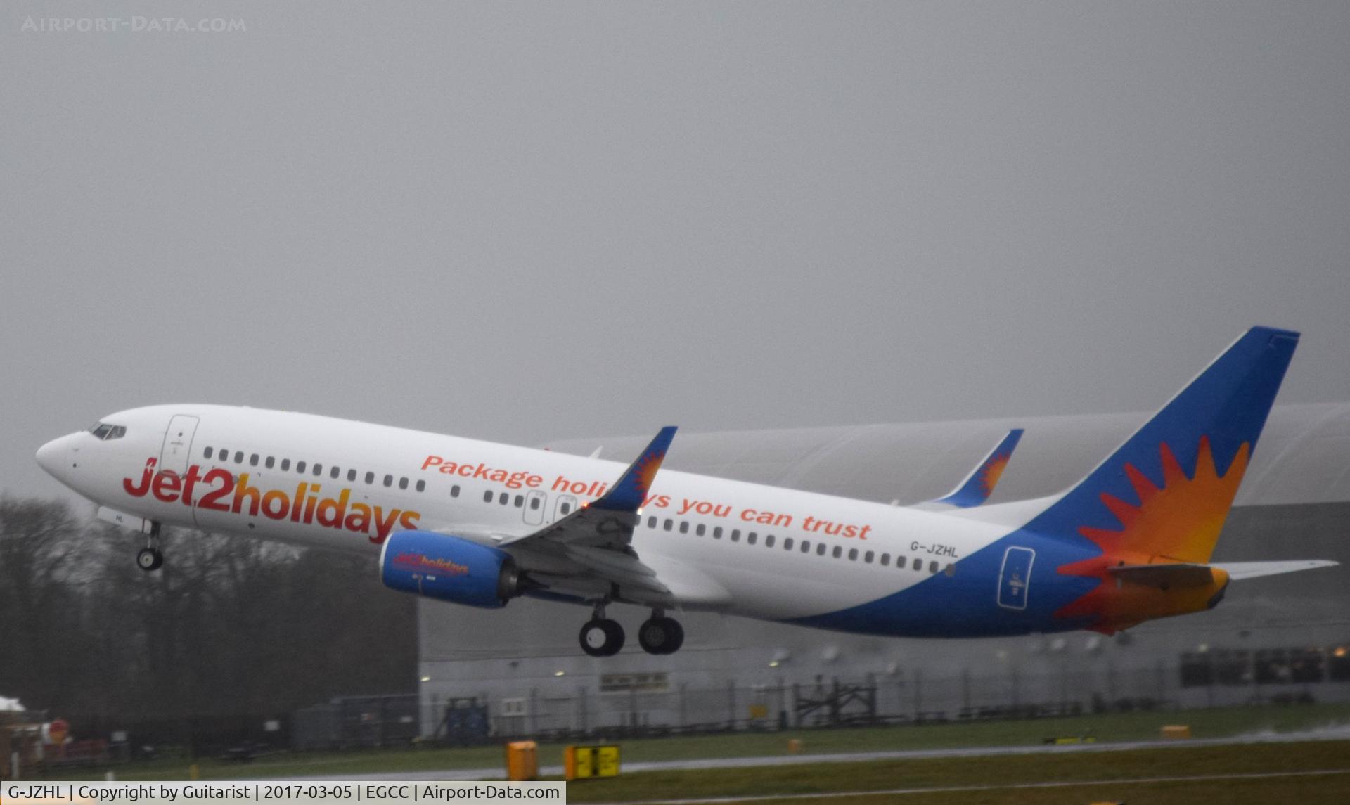 G-JZHL, 2016 Boeing 737-8MG C/N 63568, At Manchester