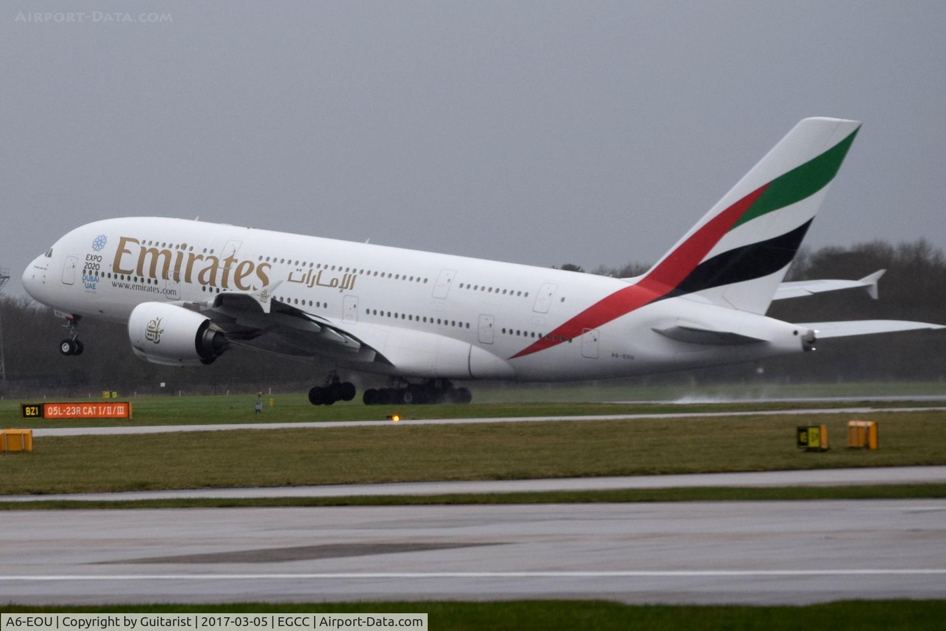 A6-EOU, 2015 Airbus A380-861 C/N 205, At Manchester