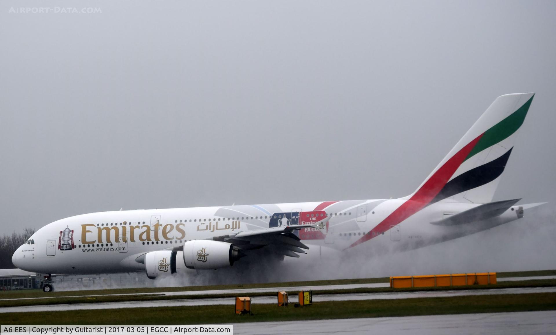 A6-EES, 2013 Airbus A380-861 C/N 140, At Manchester
