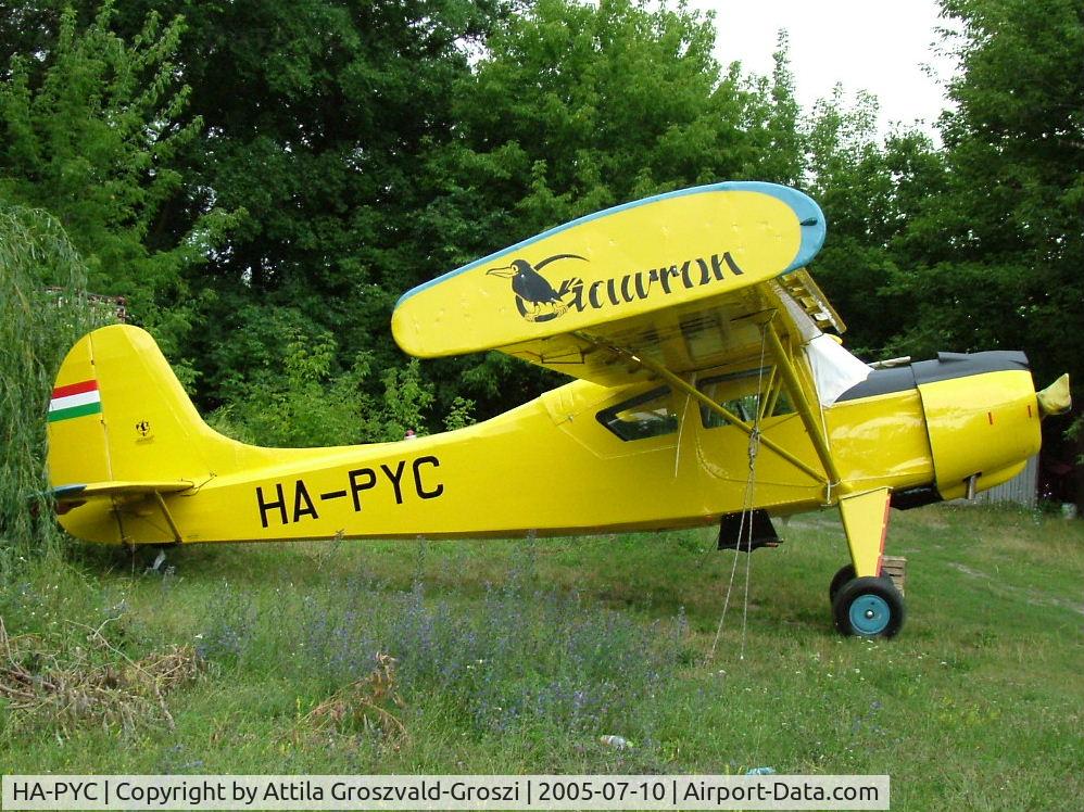 HA-PYC, 1969 PZL-Okecie PZL-101A Gawron C/N 119292, Dunakeszi Airport, Hungary.