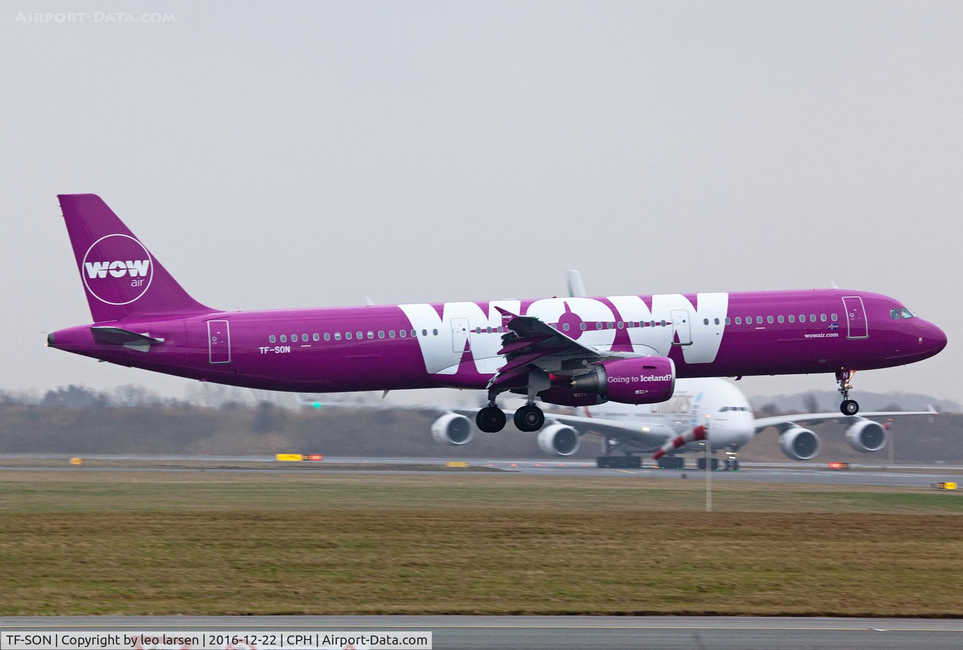 TF-SON, 2013 Airbus A321-211 C/N 5733, Copenhagen 22.12.2016