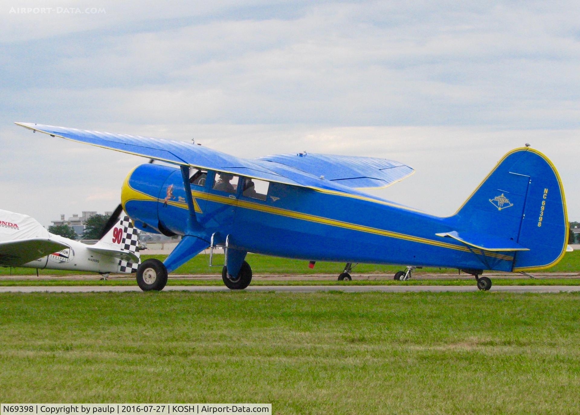 N69398, 1944 Stinson V77 Reliant C/N 77-293, At Oshkosh.
