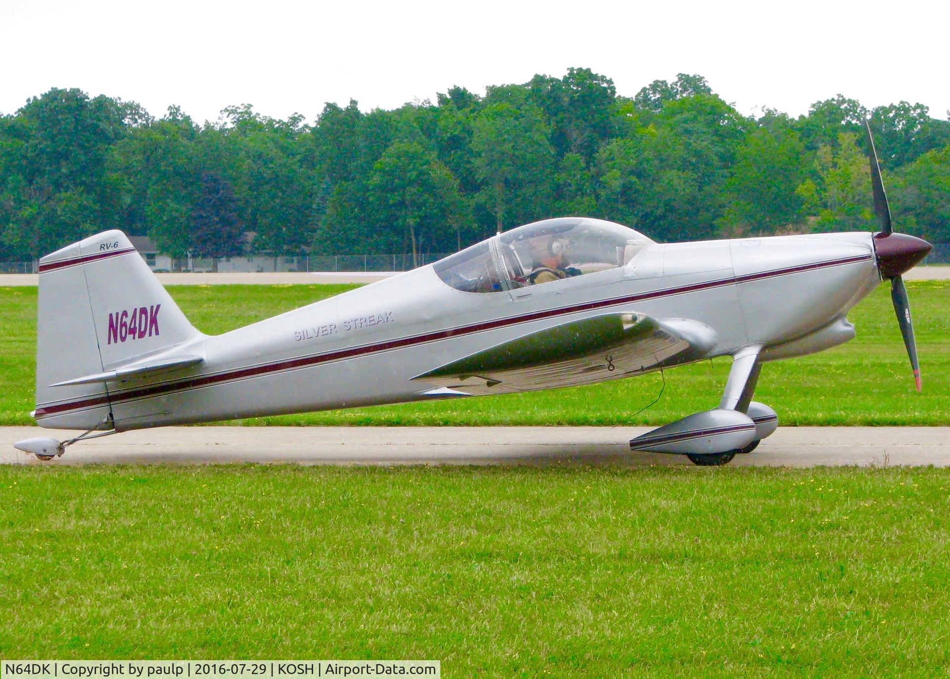 N64DK, 1991 Vans RV-6 C/N 20009, At Oshkosh.