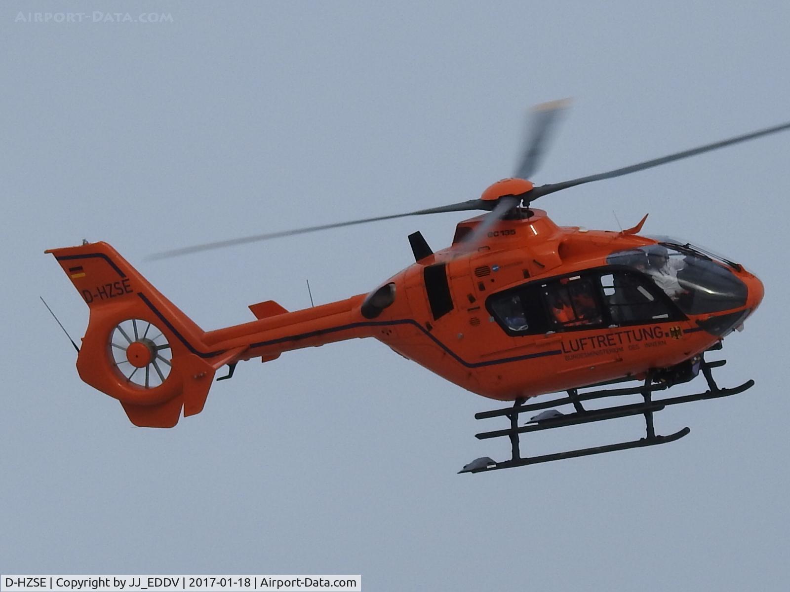 D-HZSE, 2007 Eurocopter EC-135T-2i C/N 0558, Just before landing