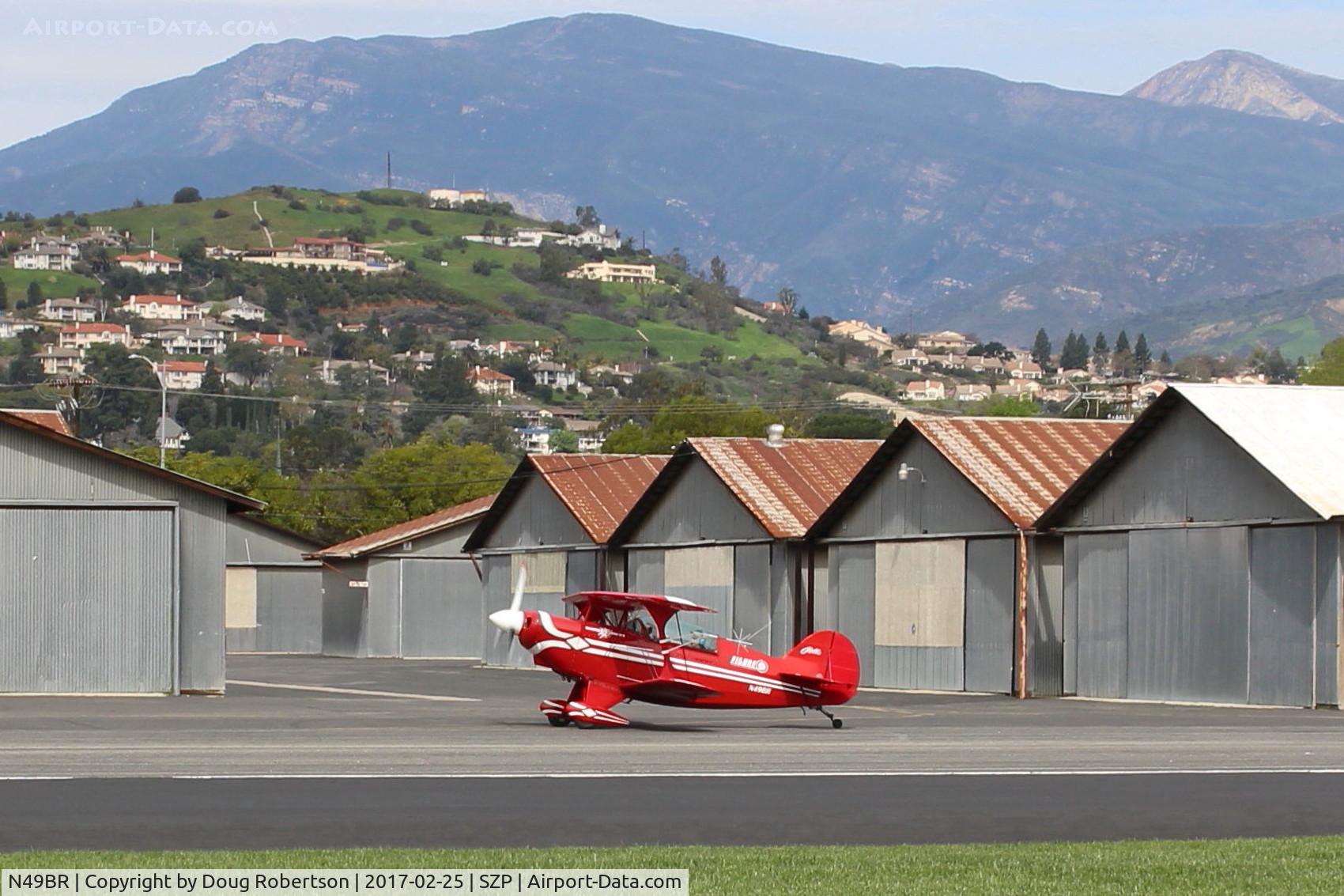 N49BR, Pitts S-2A Special C/N 2212, 1980 Aerotek PITTS S-2A SPECIAL, Lycoming AEIO-540 260 Hp, taxi to hangar