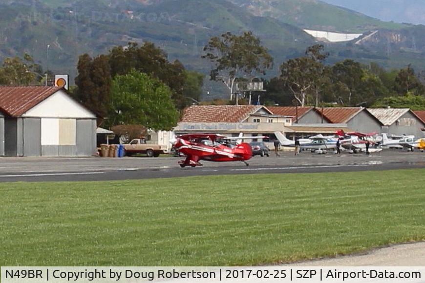 N49BR, Pitts S-2A Special C/N 2212, 1980 Aerotek PITTS S-2A SPECIAL, Lycoming AEIO-540 260 Hp, taxi off the active