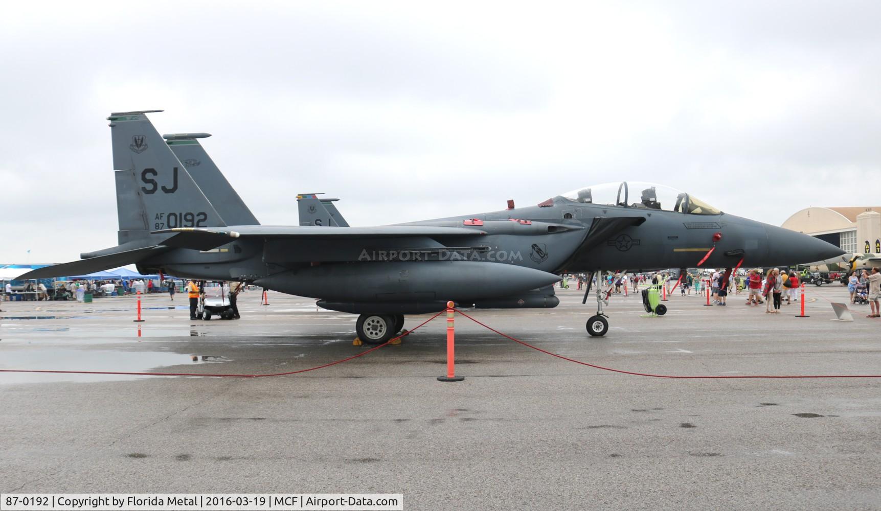 87-0192, 1987 McDonnell Douglas F-15E Strike Eagle C/N 1057/E032, F-15E