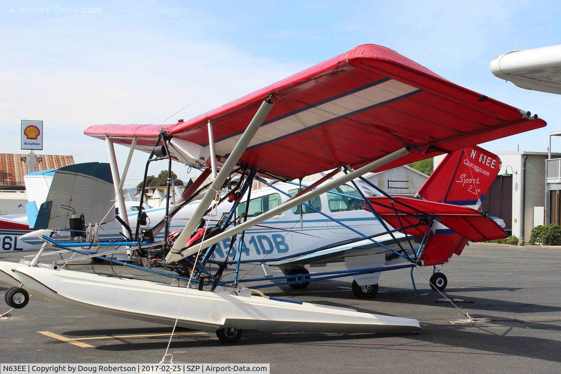 N63EE, Quicksilver Sport 2S C/N 0001, 1999 Quicksilver SPORT 2.S Amphibian, Rotax 582ULDCDI two-stroke 65 Hp pusher, Experimental class ultralight.
