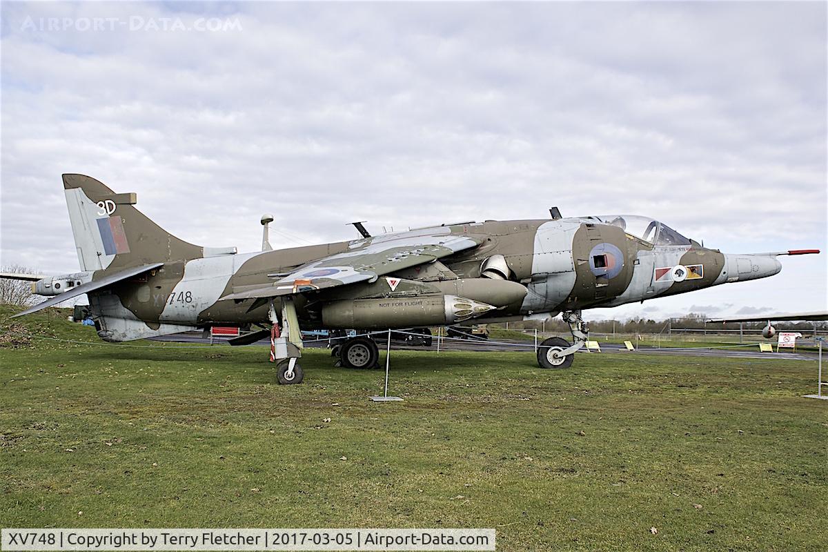 XV748, 1969 Hawker Siddeley Harrier GR.3 C/N 712011, At Yorkshire Air Museum