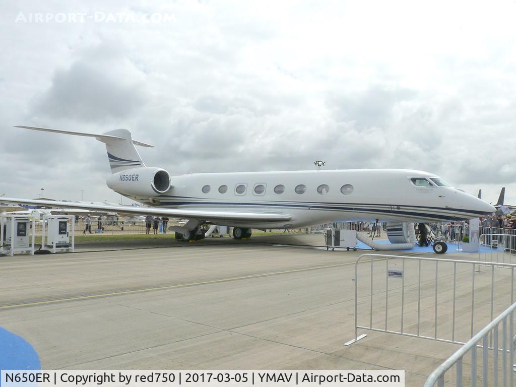 N650ER, 2016 Gulfstream G-VI (G650ER) C/N 6210, Airshow Downunder 2017, YMAV